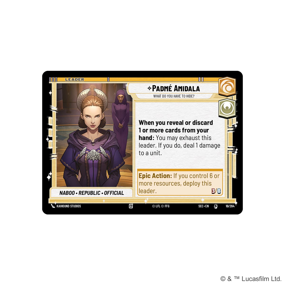Star Wars: Unlimited - Secrets of Power- Padmé Amidala Spotlight Deck (EN)