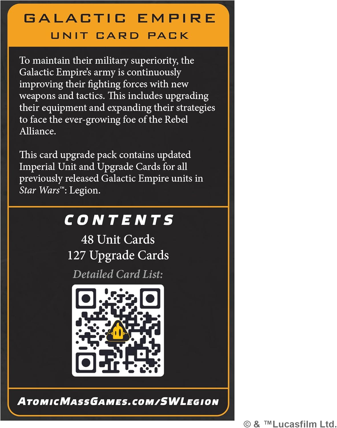 Star Wars: Legion: Galactic Empire Unit Card Pack (EN)