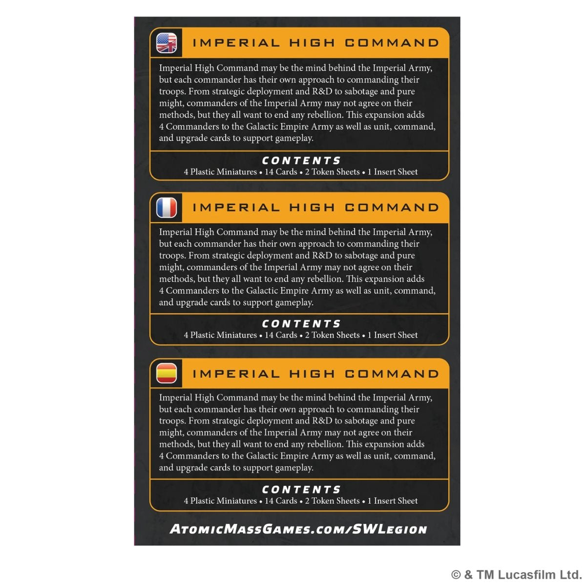 Star Wars: Legion - Imperial High Command (ML)