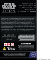 Star Wars Legion Sun Fac & Poggle The Lesser Commander Expansion