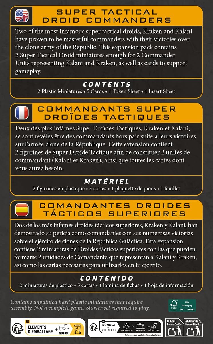 Star Wars: Legion - Super Tactical Droid Commanders (ML)