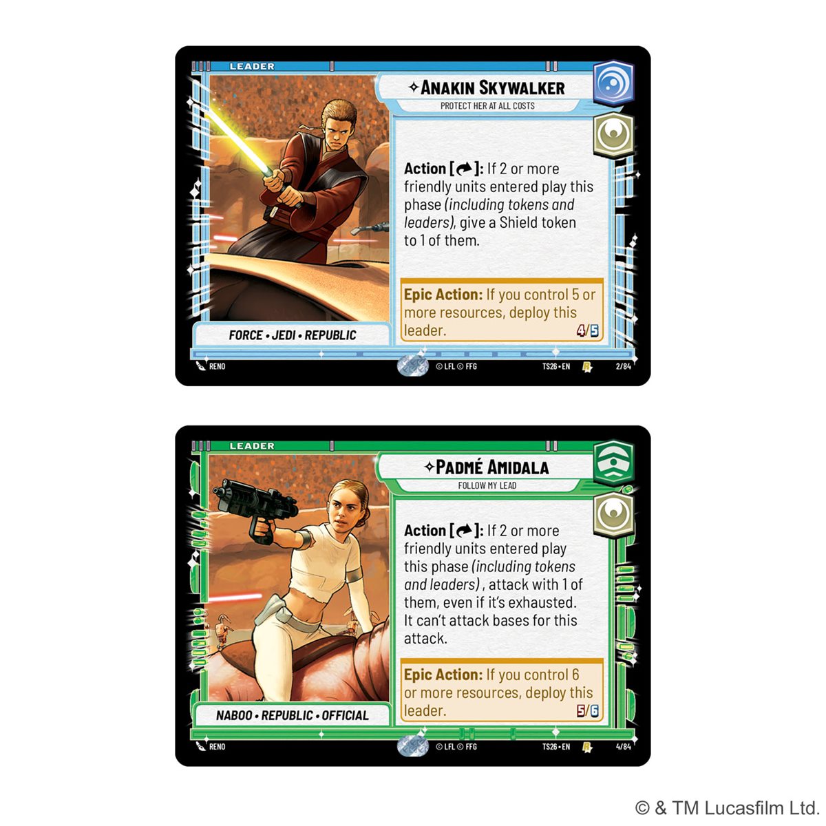 Star Wars: Unlimited - Aggressive Negotiations: Anakin Skywalker and Padmé Amidala Twin Suns Deck (EN)
