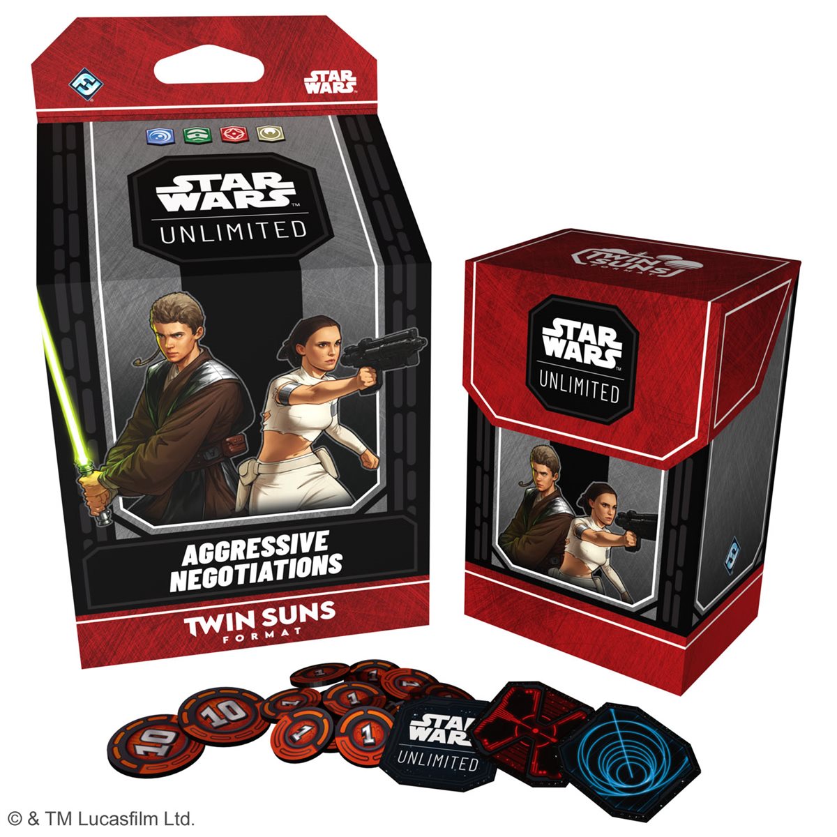 Star Wars: Unlimited - Aggressive Negotiations: Anakin Skywalker and Padmé Amidala Twin Suns Deck (EN)