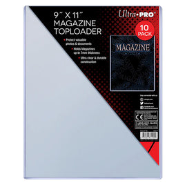 9" x 11" Thick Magazine Toploader 7mm (10 Pack)