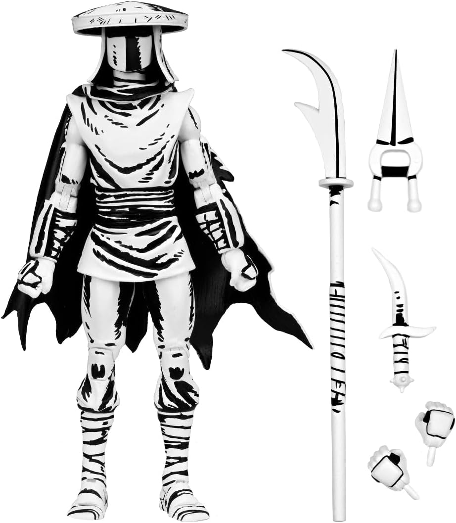 Neca Teenage Mutant Ninja Turtles - Elite Guard 7" Scale Action Figure (Black & White