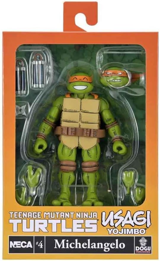 Neca TMNT X - Usagi Yojimbo Michelangelo Action Figure