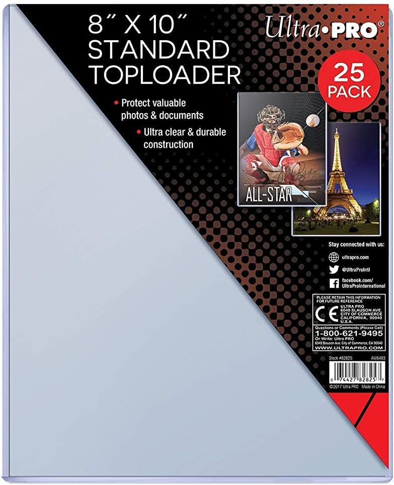 8" x 10" Regular Toploader (SINGLE TOPLOADER) (Standard)