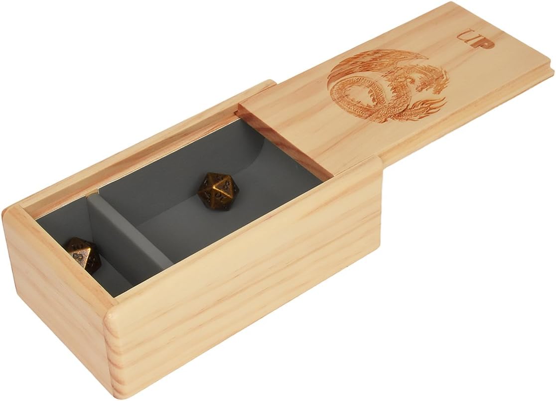 Fanroll Dice: Coffre à dés en bois de qualité supérieure : Cerise