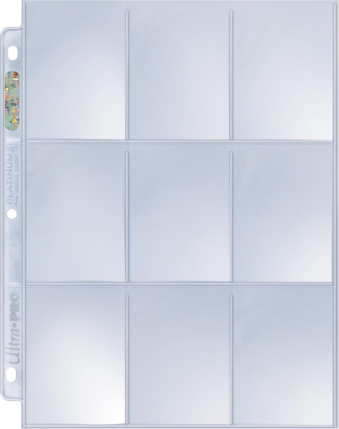 9-pocket Trading Card Pages- Platinum Series (1 Page)