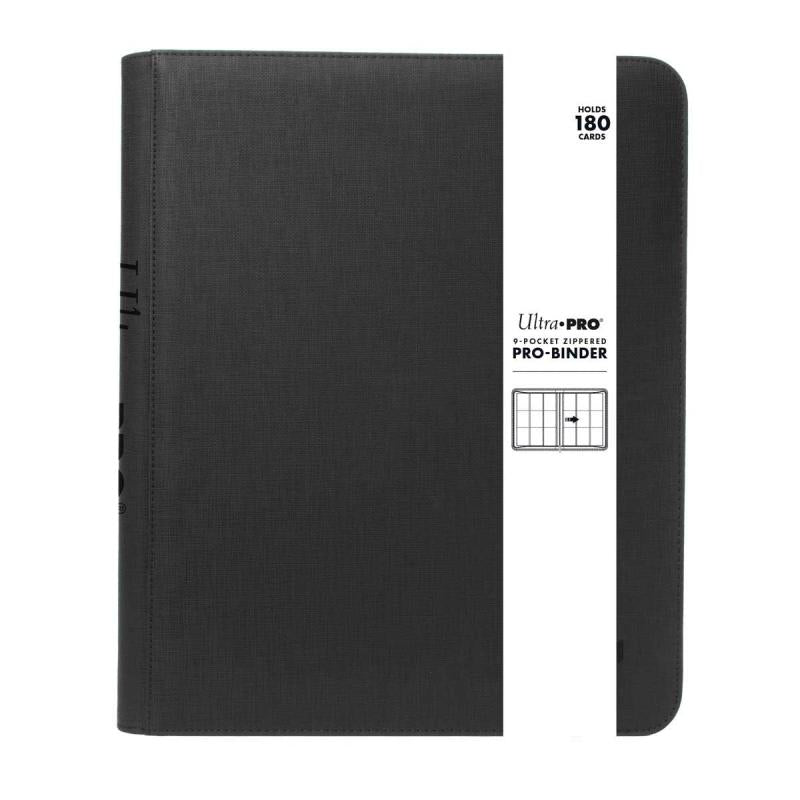 Ultra PRO -9-Pocket Zippered Premium PRO-Binder - Padded Black