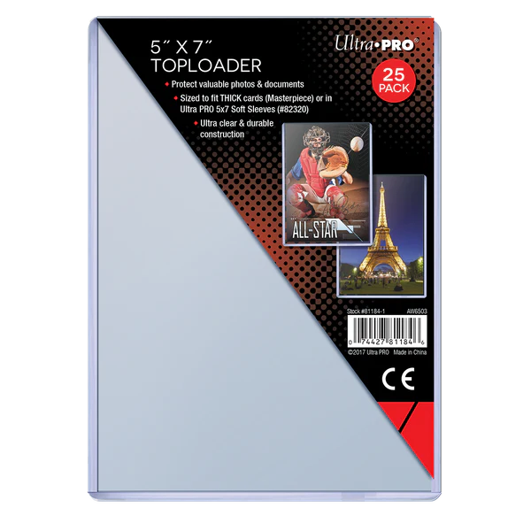 Toploader  5" x 7"  (1 packs of 25)