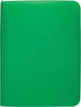 Vivid 9-Pocket Zippered PRO-Binder Green