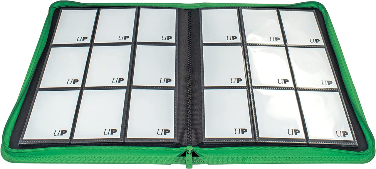 Cartable-Pro à Fermeture Éclair à 9 Pochettes Vivid - Vert