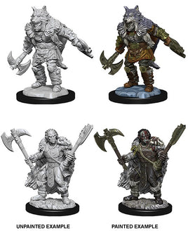 Nolzur's Unpainted D&D Miniatures - Half-Orc Male Barbarian Wave 9