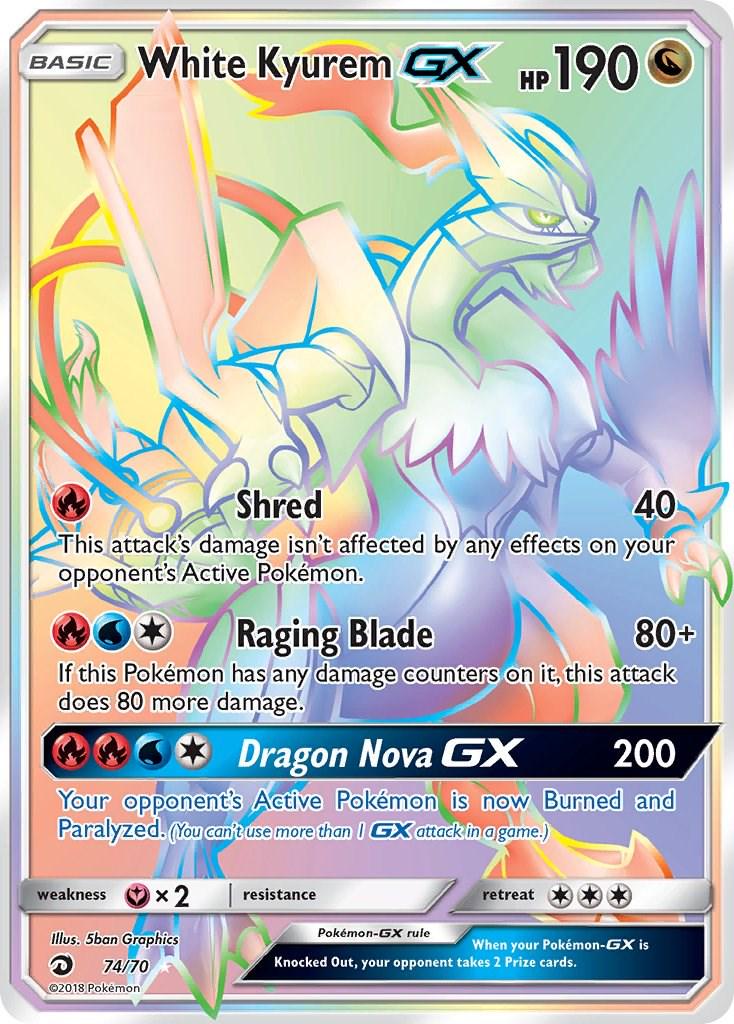 Pokémon TCG - White Kyurem Gx #74 Dragon Majesty