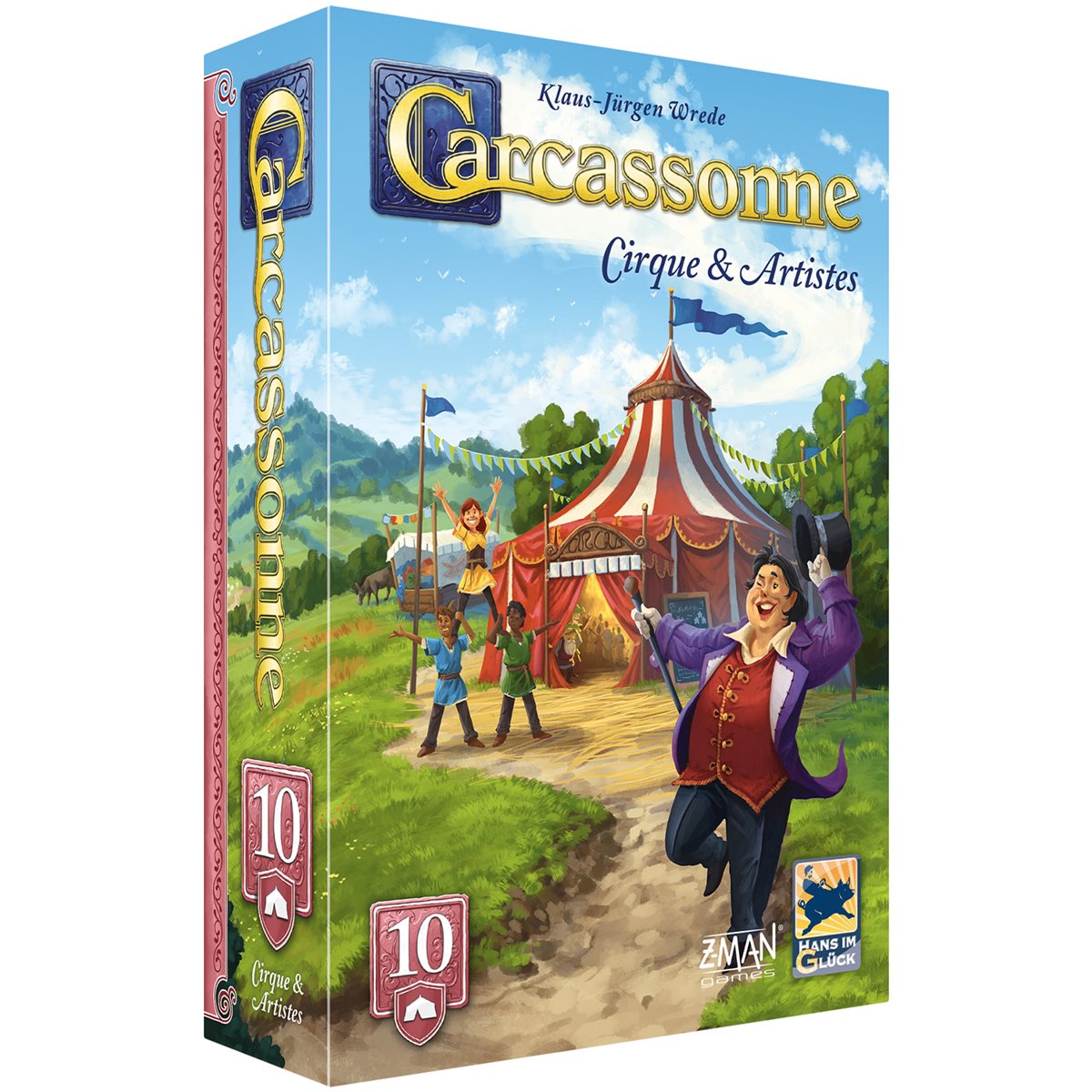 Carcassonne: Ext 10: Cirque & Artistes (FR) - Nouvelle Version 2025