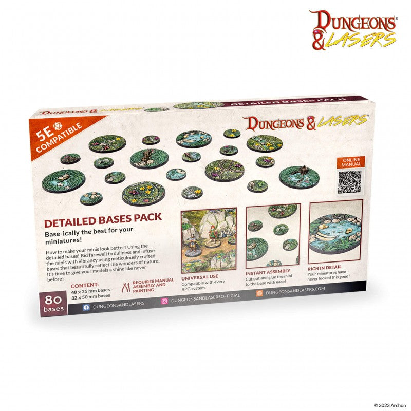 Dungeons & Lasers - Detailed Bases Pack