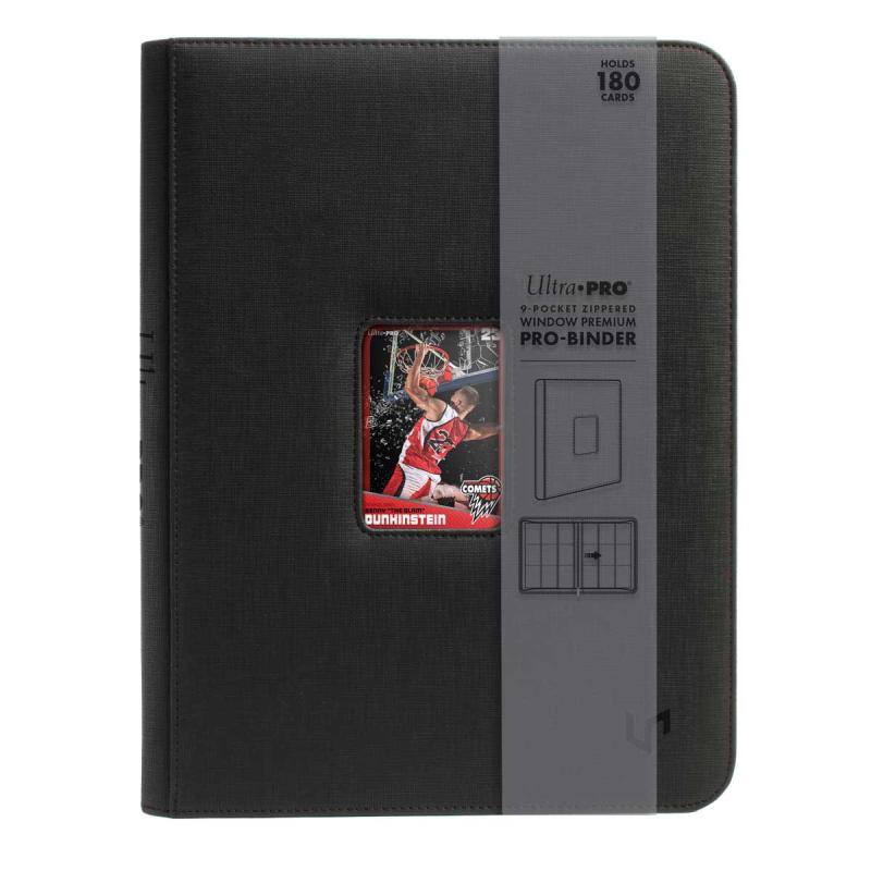 Window Premium Pro-Binder 9 Pocket Zippered - Black