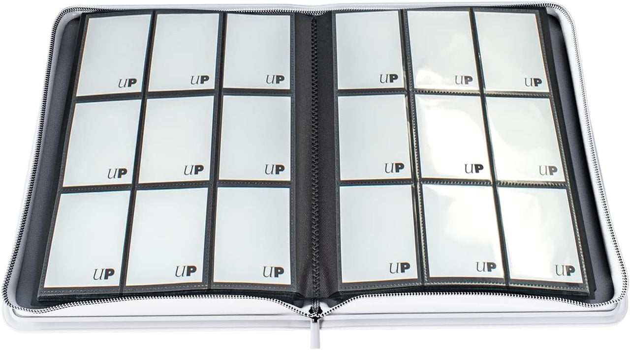 Vivid 9-Pocket Zippered PRO-Binder White