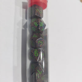 Speckled & Elemental Polyhedral Dice set (7) - Earth