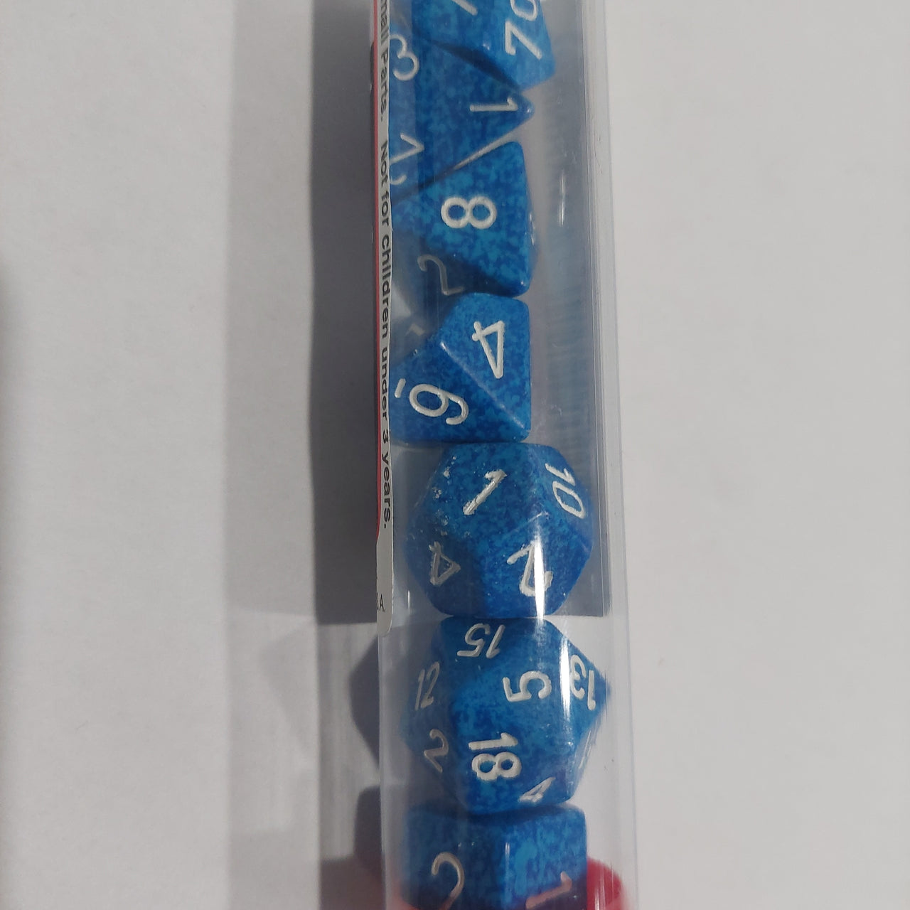 Speckled & Elemental Polyhedral Dice set (7) - Water