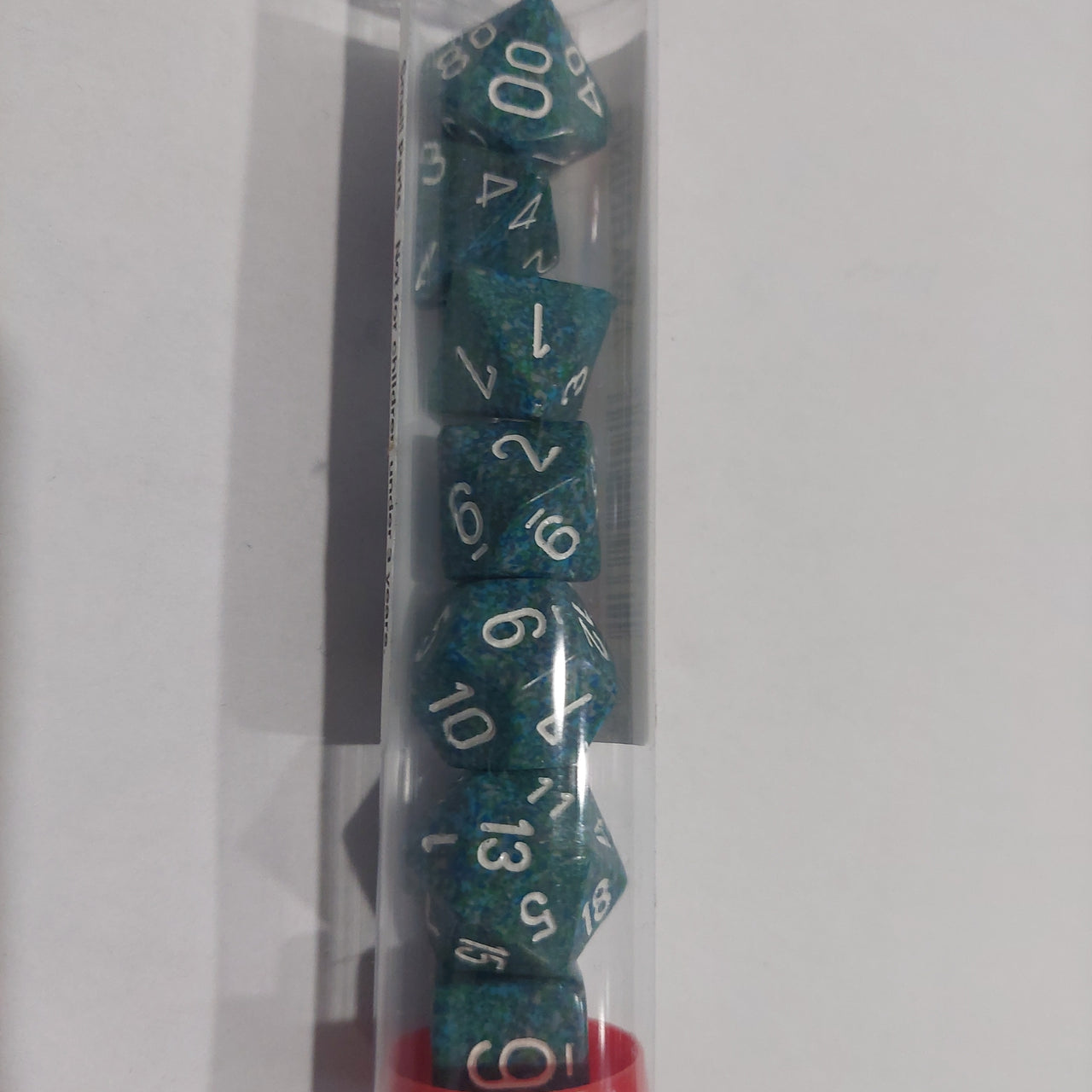 Speckled & Elemental Polyhedral Dice set (7) - Sea