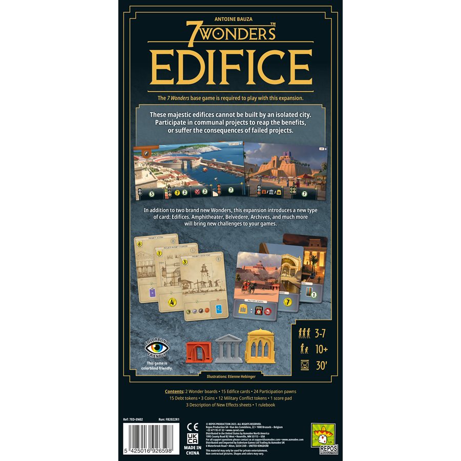 7 Wonders Edifice Expansion (English)