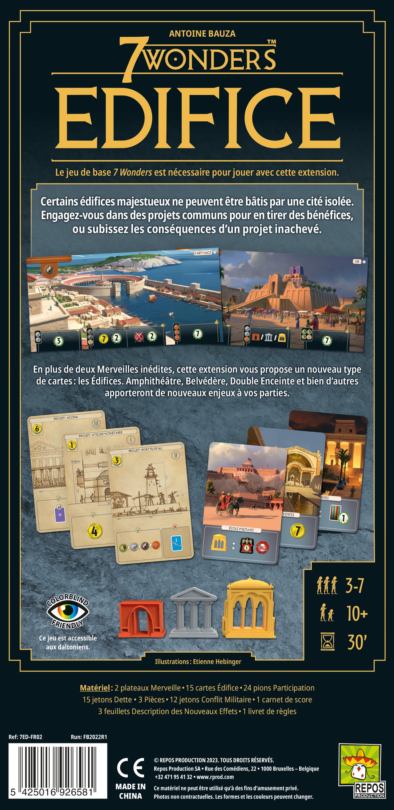 7 Wonders: Edifice Expansion (French)