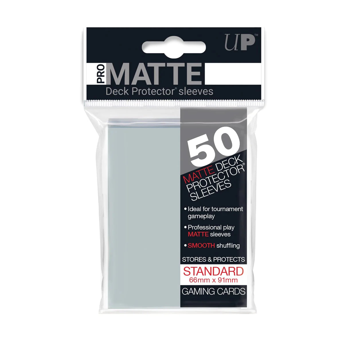 Standard Deck Protector sleeves - Pro Matte Clear  (Fit Pokemon and MTG)