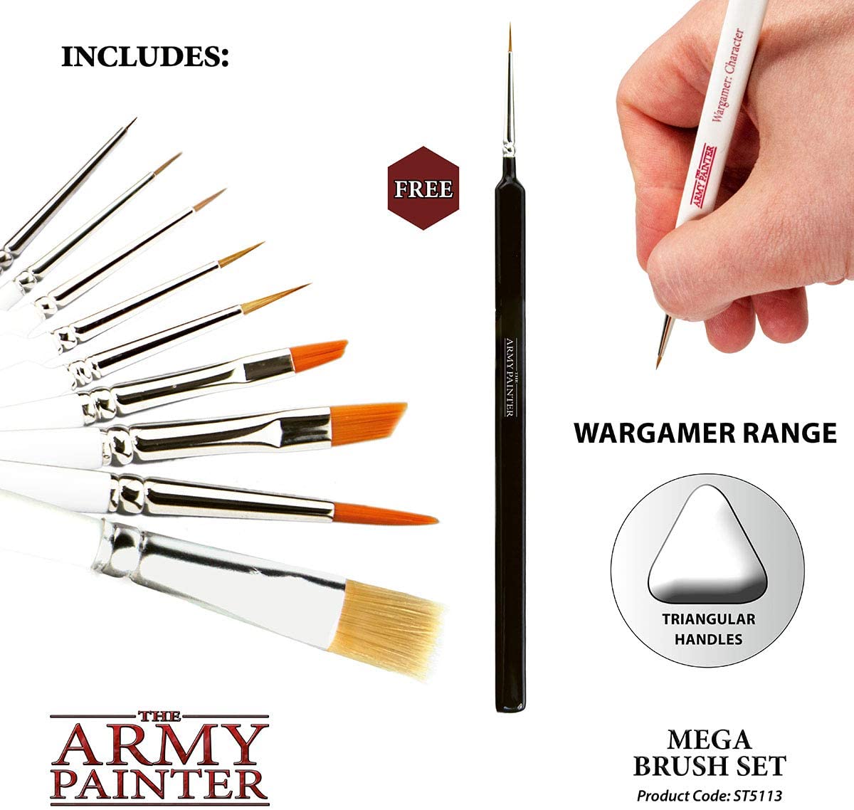 The Army Painter Wargames Mega Brush Set