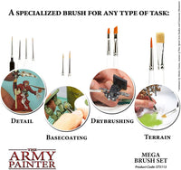 The Army Painter Wargames Mega Brush Set