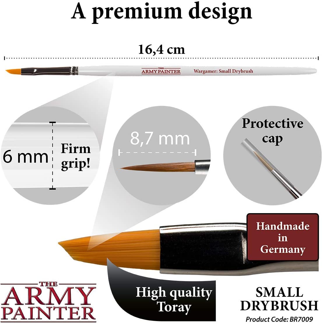 The Army Painter Wargamer Brush: Small Drybrush