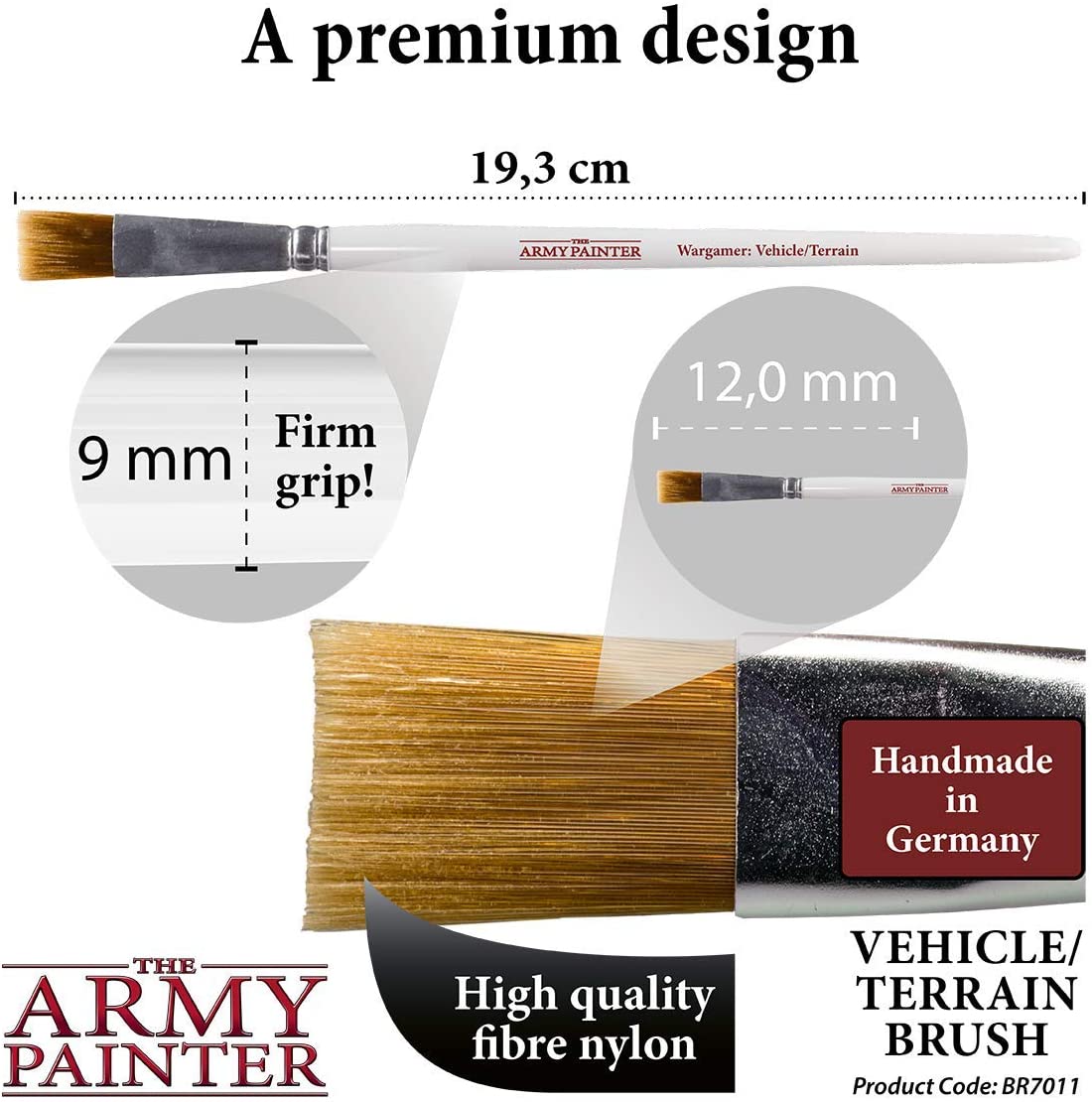 Army Painter Wargamer Brush: Vehicle / Terrain