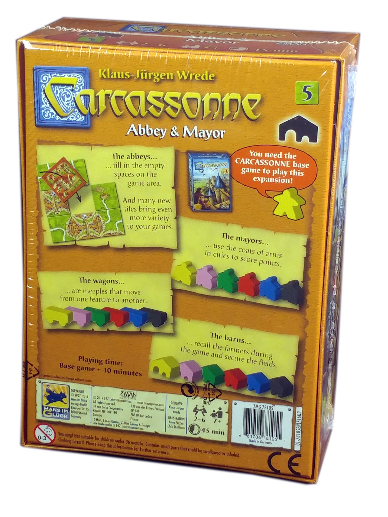 Carcassonne Expansion 5 - Abbey & Mayor