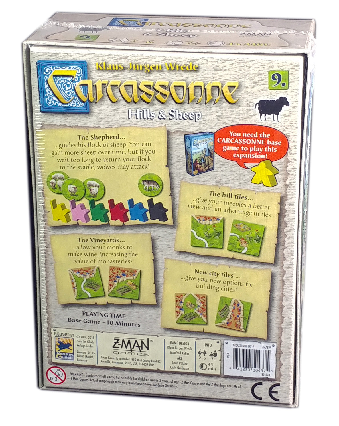 Carcassonne Expansion 9, Hills & Sheep