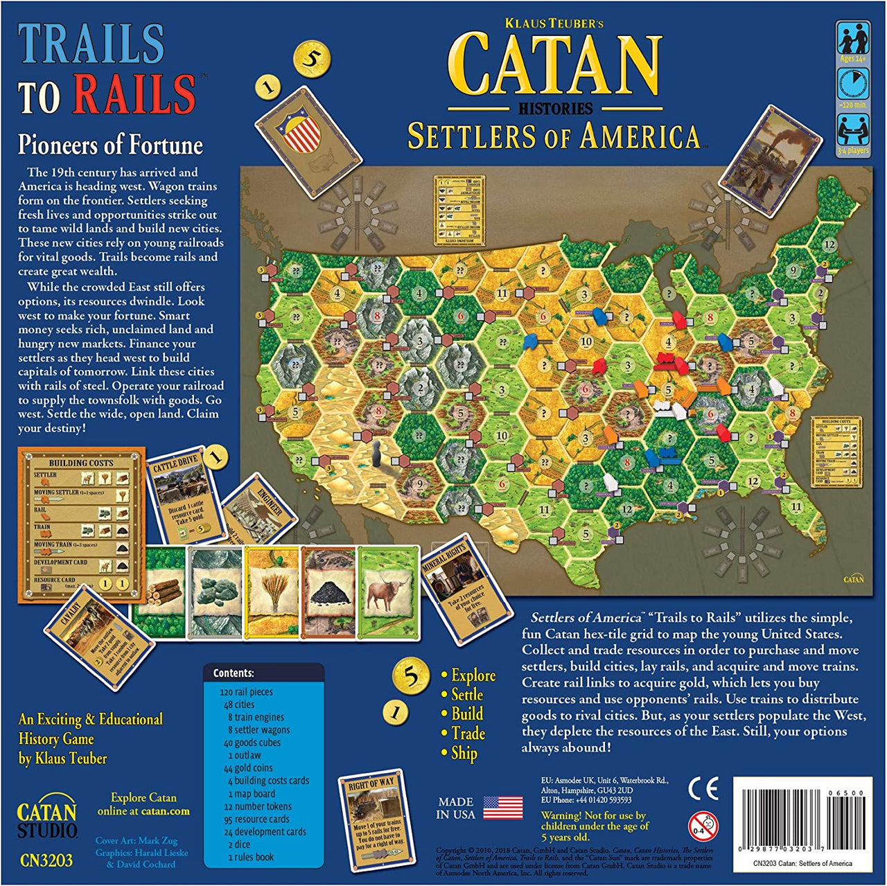 Catan Histories : Settlers of America, Trails to Rails