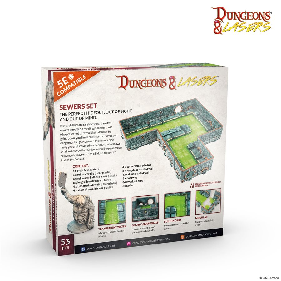 Dungeons & Lasers - Ensemble d'Égouts