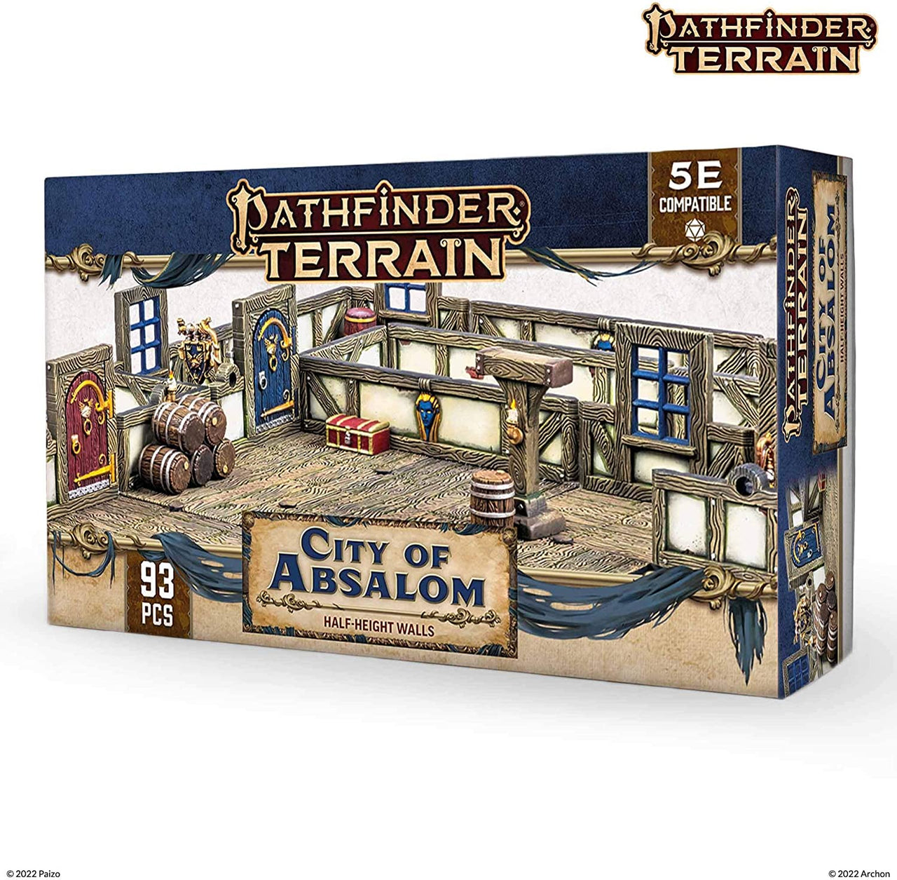 Dungeons & Lasers Half-Height Walls:  Pathfinder Terrain - City of Absalom