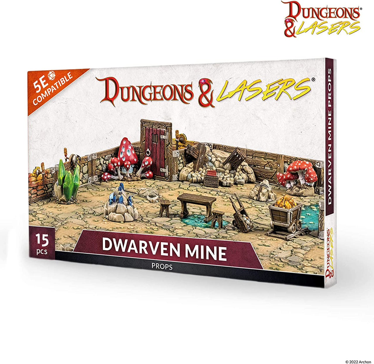 Dungeons & Lasers Half-Height Walls:  Dwarven Mine Props
