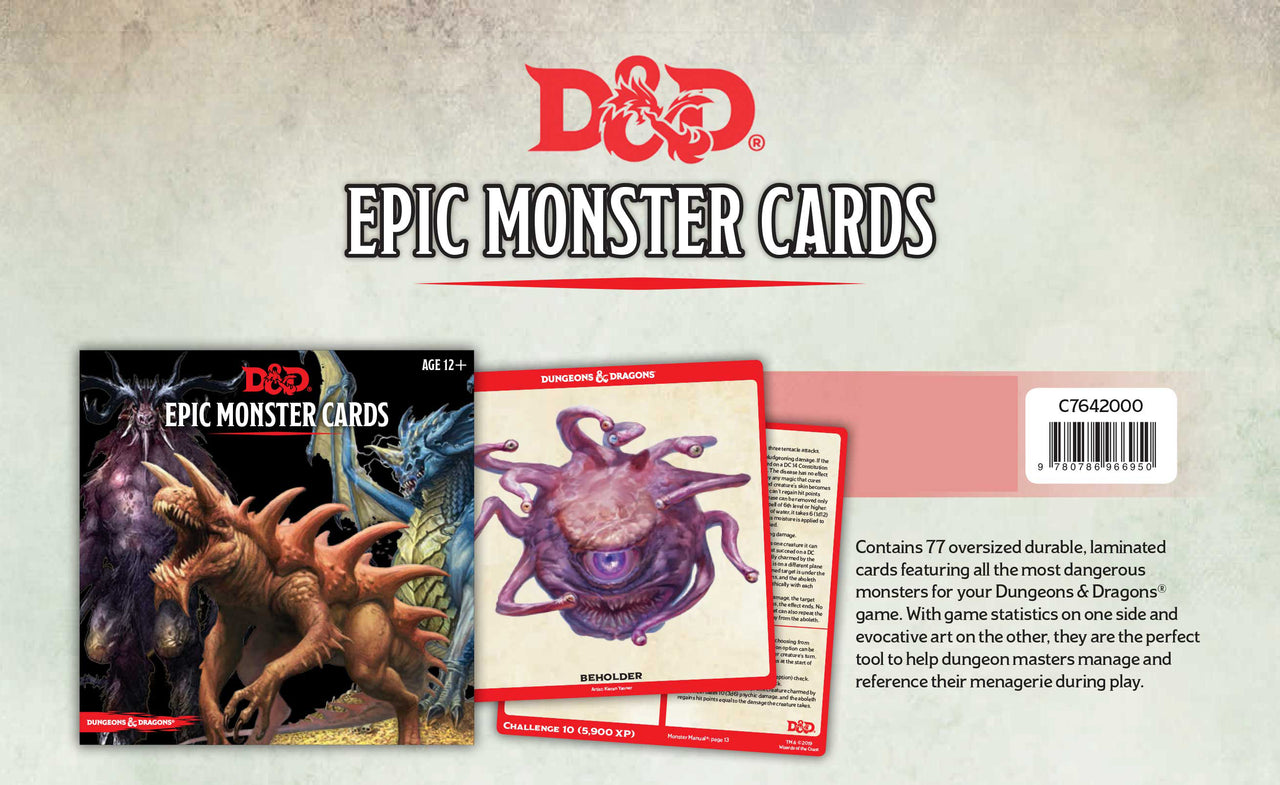 D&D Epic Monster Cards (English)