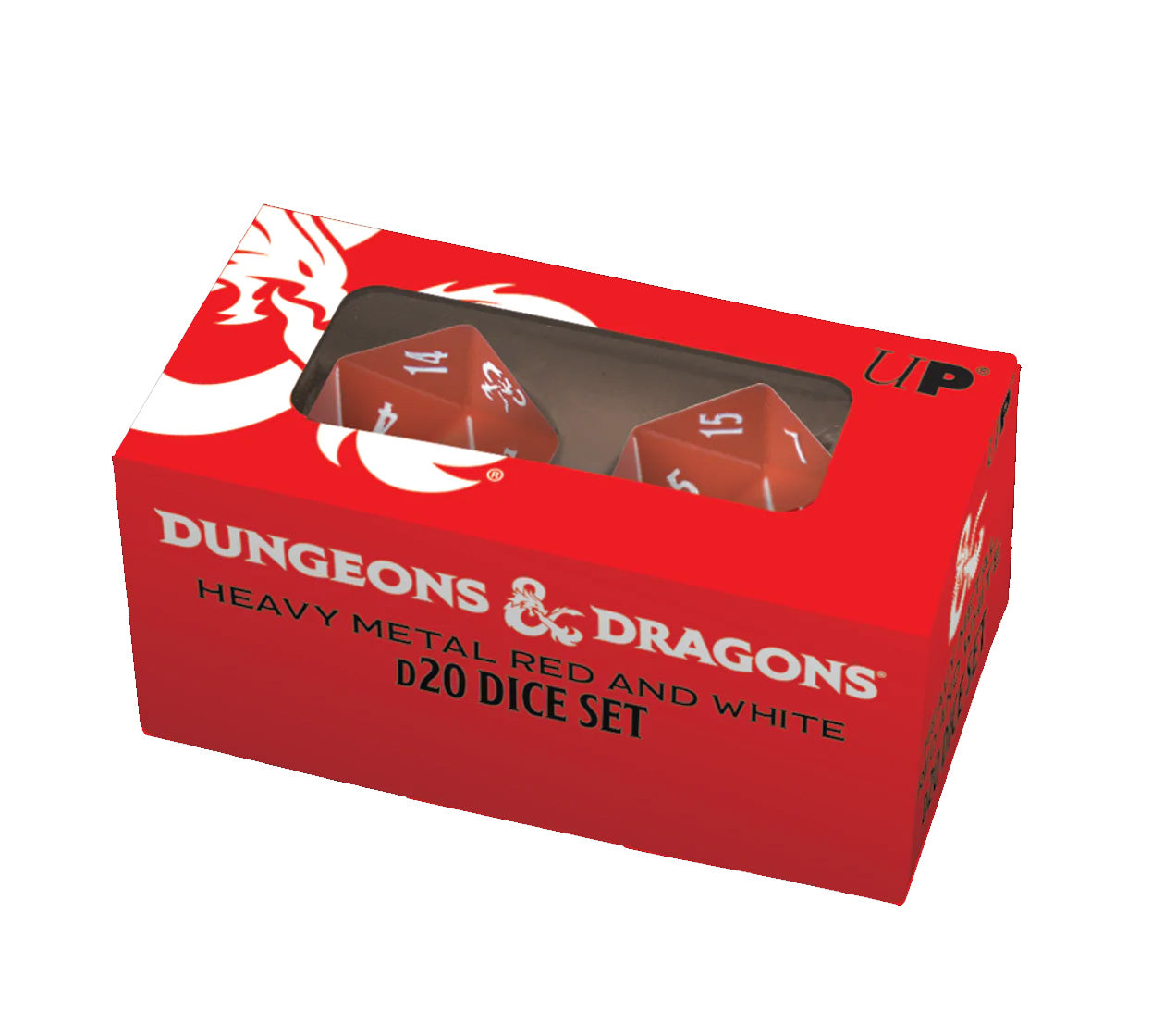 Donjons & Dragons - Ensemble de D20 Heavy Metal - Rouge et Noir