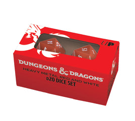 Dungeons & Dragons - Heavy Metal Red and White Dice Set