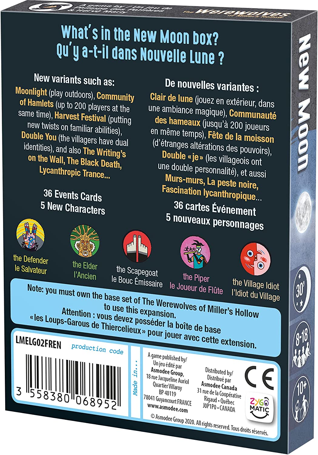 Werewolves - New Moon Expansion (Multilingual)
