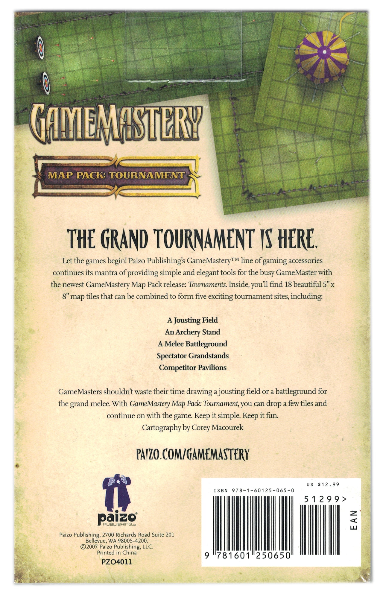 Pack de cartes GameMastery, Tournoi