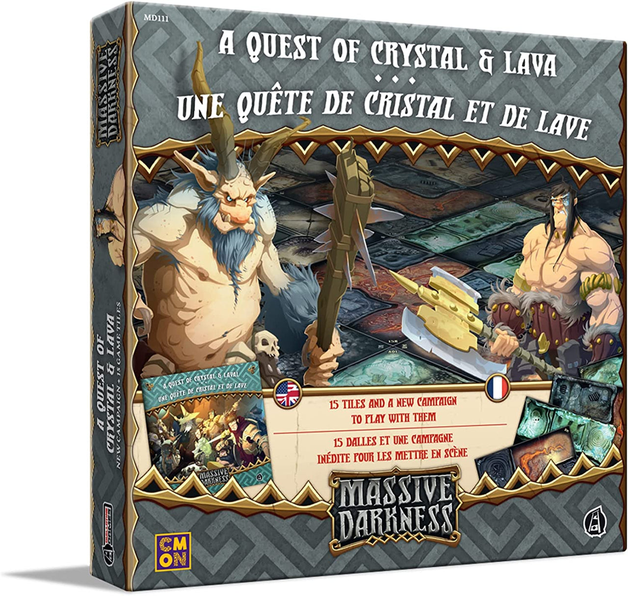 Massive Darkness 2:  A Quest of Crystal & Lava - Tiles Set (Multilingual)
