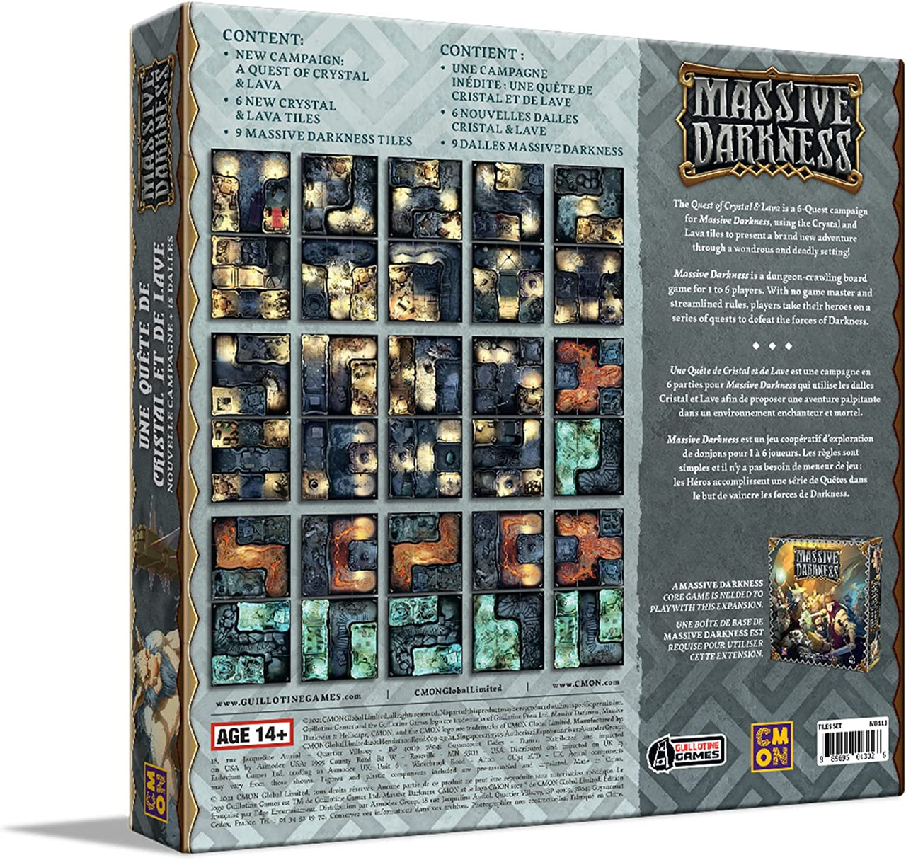 Massive Darkness 2:  A Quest of Crystal & Lava - Tiles Set (Multilingual)