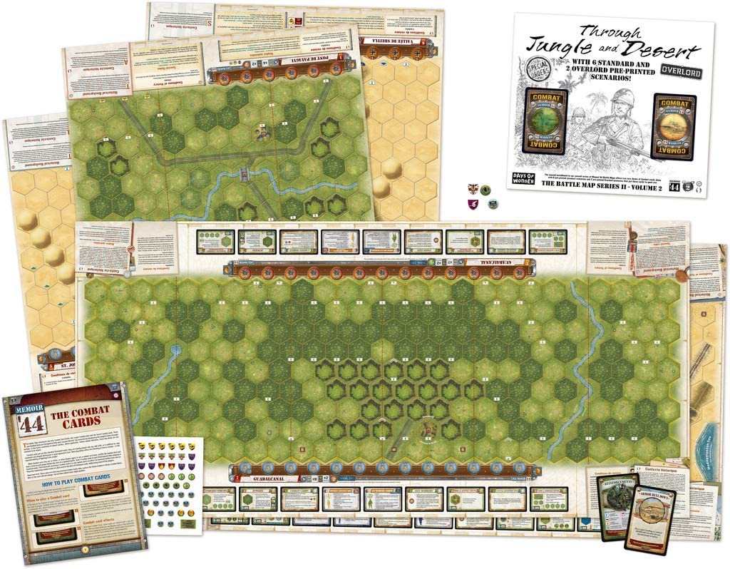 Memoir '44 - Battle Map - Through Jungle and Desert (Multilingual)