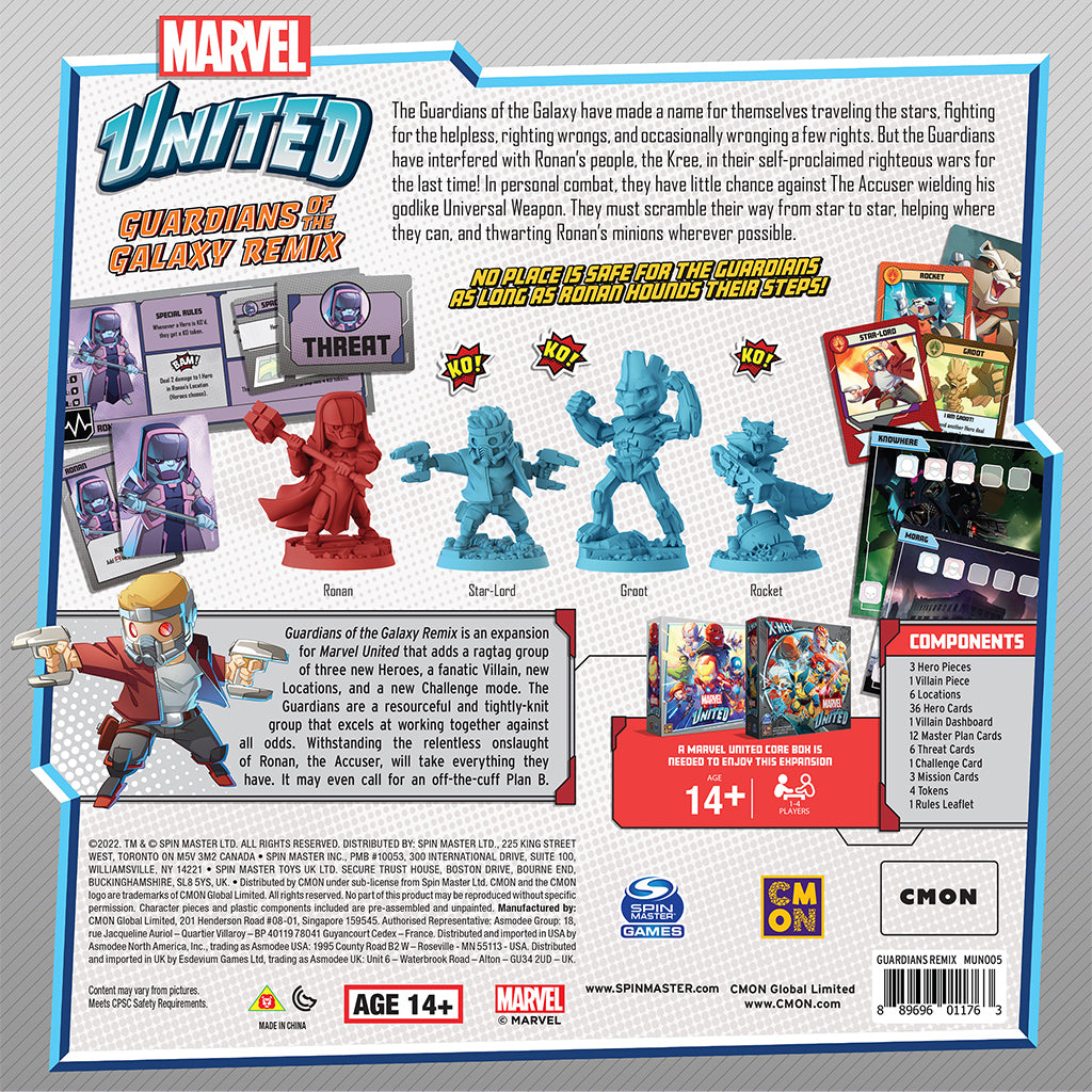 Marvel United - Guardians of the Galaxy Remix Expansion