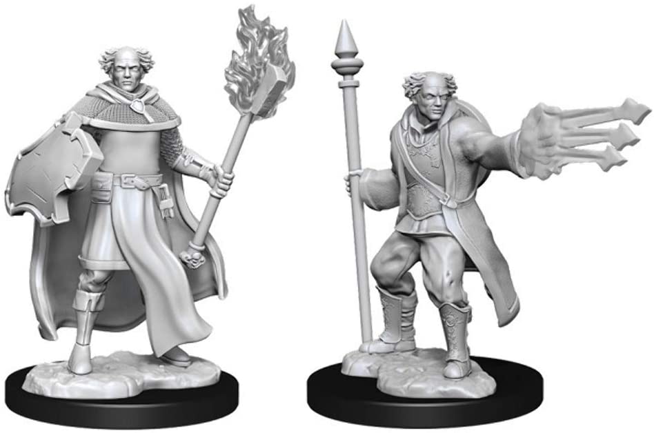 Nolzur's Unpainted D&D Miniatures Multiclass Cleric + Wizard (Male) W13