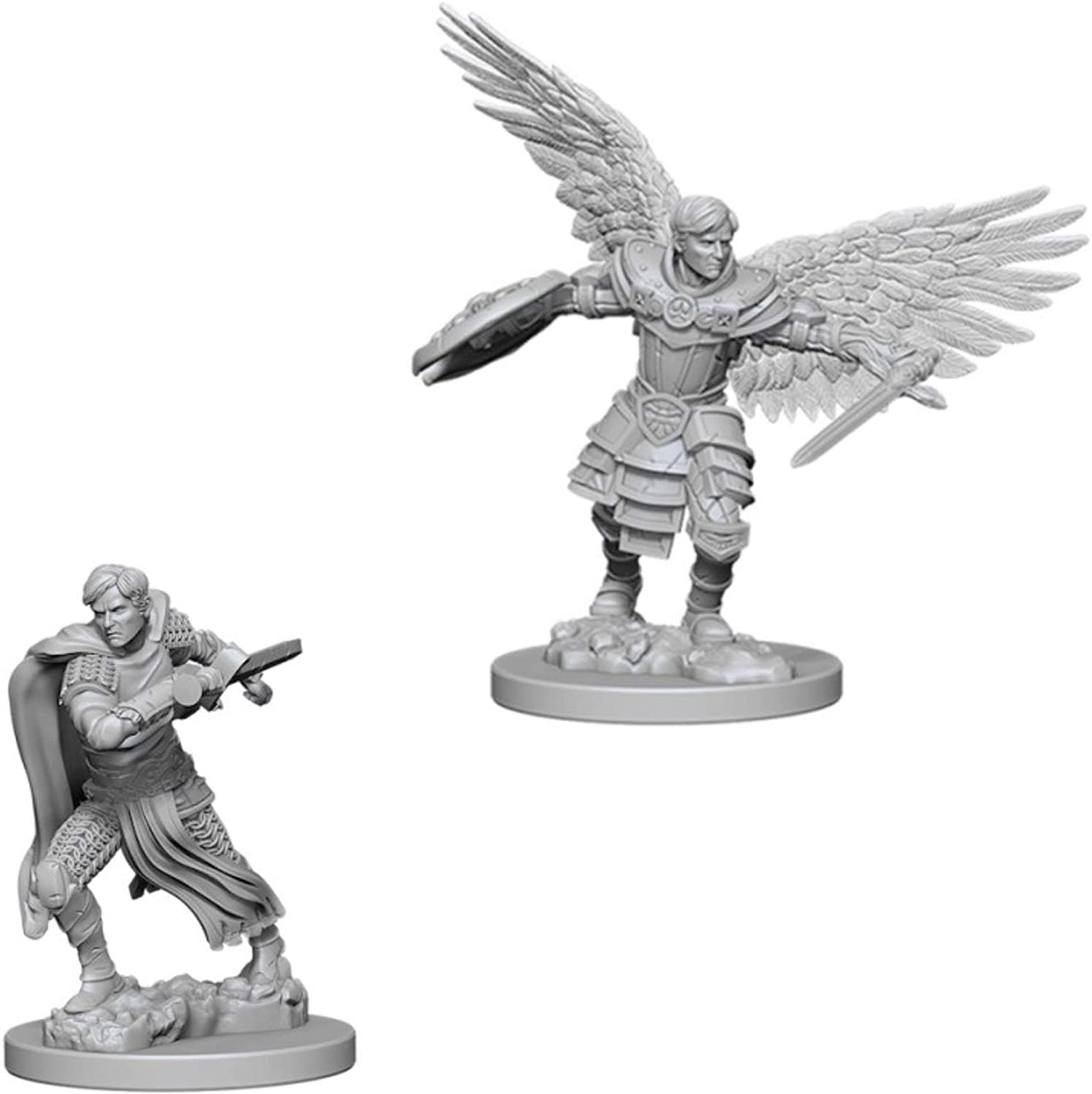 Nolzur's Figurines D&D Non Peinte: Aasimar Fighter (Male) W6